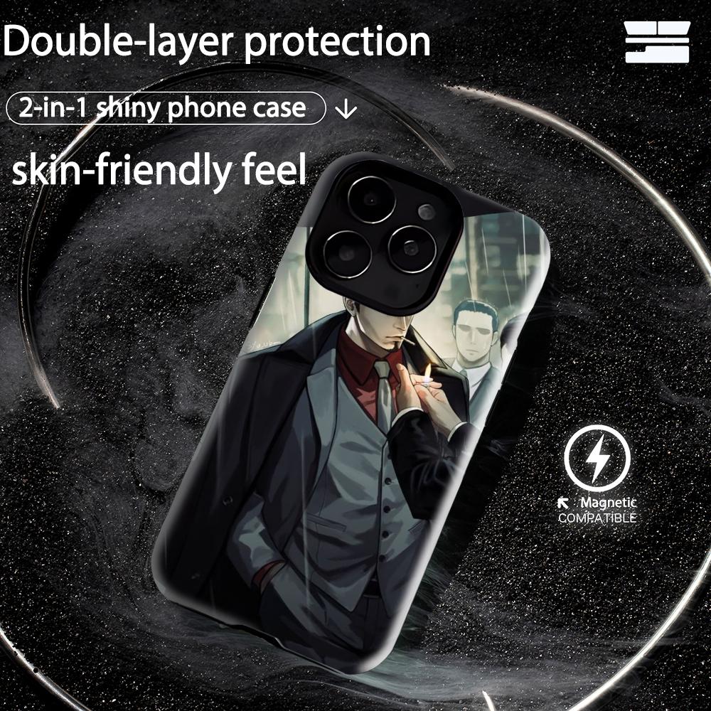 

game Yakuza Kiwami 3 Phone Case Magnetic 2-in-1 Glossy shell For iPhone 17 16 e 15 14 13 12 11 Pro Max Plus mini XS iPhone 16e