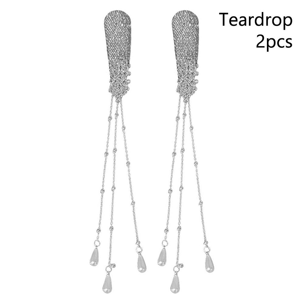 1Pcs/1Pair Retro Tassel Hair Clip Ethnic Style Waterfall Fringe Hairclip Wedding Party Jewelry
