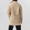 Puma Logo Sherpa Warm Stand Collar Fleece Casual Jacket Women Jacket Light-Khaki 530293-12