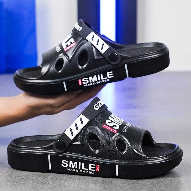 

Sandals for boys and girls, one shoe and two for summer driving, one word cool slippers Douyin 2025slippers 36-37 чорний
