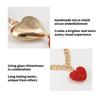 Elegant Heart Pendant Necklace Women Charm Necklace with Chunky Chain Fashion Heart Drop Earrings for Various Occasion
