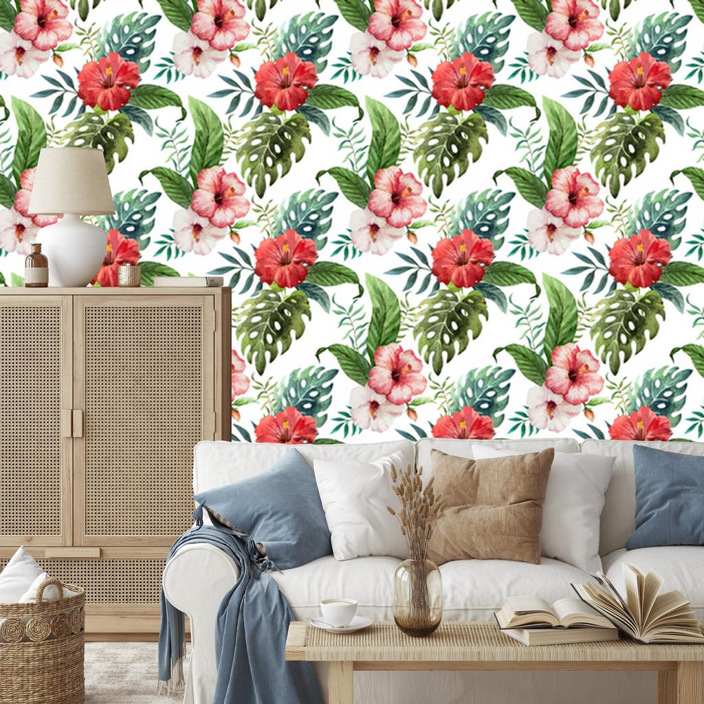 Colorful Flowers Wallpaper for Living Room and Bedroom 50x1000