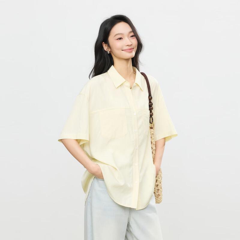 Elva s Island Women s Vintage Print Short Sleeve Blouse XS