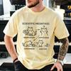 Summer Scientific Cat Tshirt Funny Science Cat Teacher Student Graphic Tee For Boys And Girls Casual Cool Clothing