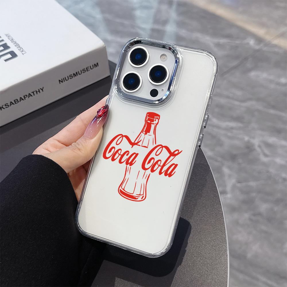 Hot beverage c-cola c-coca Phone Case for Samsung Galaxy S25 S24 S23 S22 S21 S20 FE Ultra Edge Plus 4G 5G Transparent Soft Cover