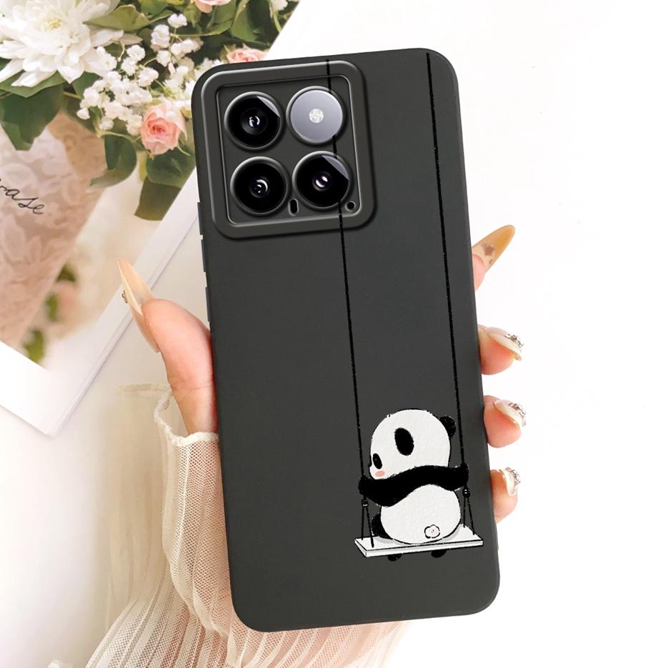 For Xiaomi Mi 14 Pro Case Cool Owl Dragon Painted Cover Soft Silicone Matte Phone Case For Xiaomi 14 Pro Mi14 5G Back Cover Bags