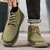 Cotton shoes men's winter velvet warm short boots snow boots men's shoes men's high-top non-slip and wear-resistant lace-up short boots