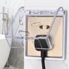 Waterproof Self-Adhesive Switch Cover - 86 Type Splash-Proof Socket Protector for Home/Bathroom.