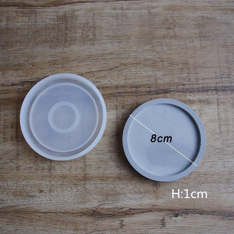 

Круглый гипсовый поднос Силиконовые формы Подставка из терраццо из бетона Цементный поддон Формы из эпоксидной смолы DIY Украшения Блюдо Формы для домашнего украшения