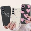 For Infinix Hot 50 Pro+ Hot50 Pro Hot 50 Pro Plus 4G Phone Case Soft Silicone Back Cover Love Heart Girly Flower Painting Fundas