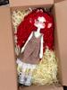 Hazbin Hotel Helluva Boss Doll Red Curly Hair Checkered Dress Anime Toy Handmade Gift for Animation Fans