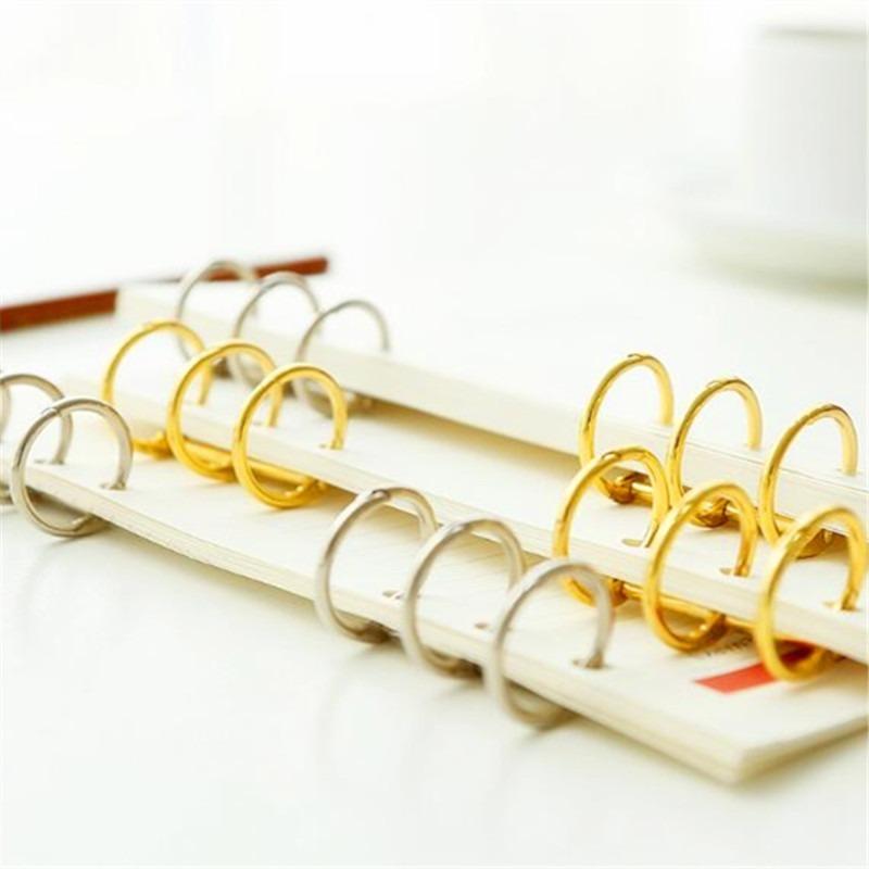 2 Pcs/batch Paste Book Binder Metal Ring Craft Photo Album Loose-leaf Hinge Key Office School Binding Accessories