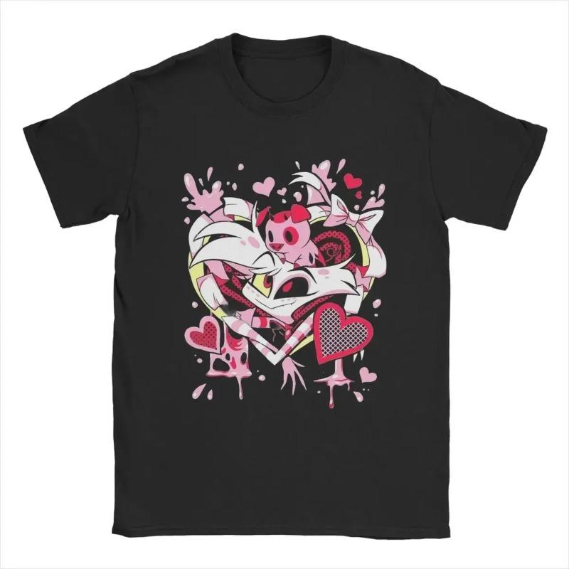 Women's Vox Hazbins Hotel T-shirt Retro Short Sleeve Round Neck T-shirt Plus Size T-shirt Loose Casual Shirt