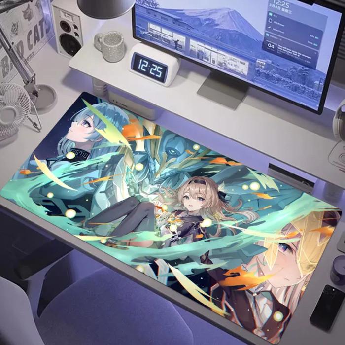 HD Print Honkai Star Rail Firefly Computer Mousepad Mouse Mat Desk Mat With Pad Gaming Accessories Prime Gaming XXL Keyboard Pa
