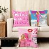 Legally Blonde Movie Cushion Cover Silky Short Plush Home Sofa Cushion Cover - Invisible Zipper Home Decoration