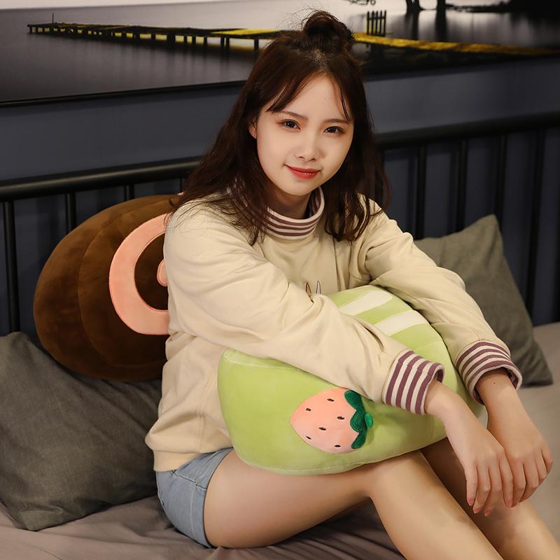 1PC 40cm Nice Simulation Fruit Cake Volume Plush Toy Pillow Office Waist Pad Sleeping Child Comforting Birthday Gift