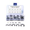 160 Stück 2mm-12mm Bereich E-Clip Sortiment-Set Sortimentpackung Sicherungsring Sprengring Set Für Zahnräder Riemenscheiben