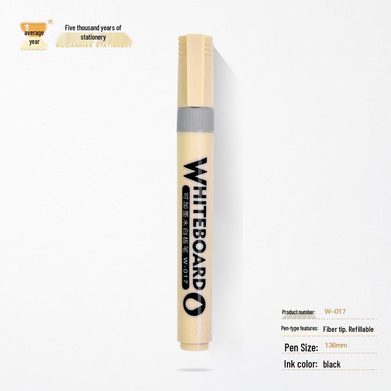 Long-lasting, High-capacity Erasable Whiteboard and Glass Marker with Thick Tip for Easy Erasing and Logo Printing.