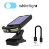 Outdoor Solar Clip Light with Motion Sensor Induction Adjustable Angle Power Mode Display