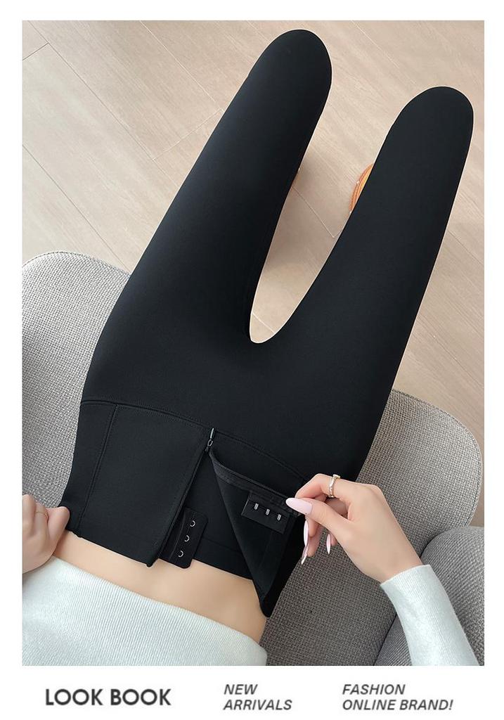 Women's High-Waist Shark Zipper Yoga Pants - Slimming, Hip-Lifting, Spring/Summer Wear