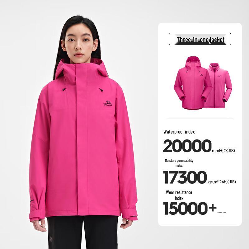 Pelliot Teflon 3-in-1 Fleece Lined Unisex Hiking Jacket XL