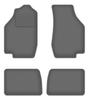 Veloursgraphit-Autofußmatten für: Honda Civic IV Schrägheck (1987-1991)