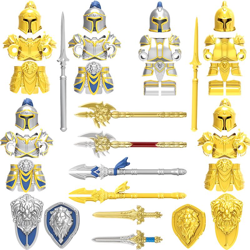 medieval Warcraft Strom Guard Featuring Arthas Accessories Scenes Building Blocks Figures Toy for Children Gifts DT8902 DT8904