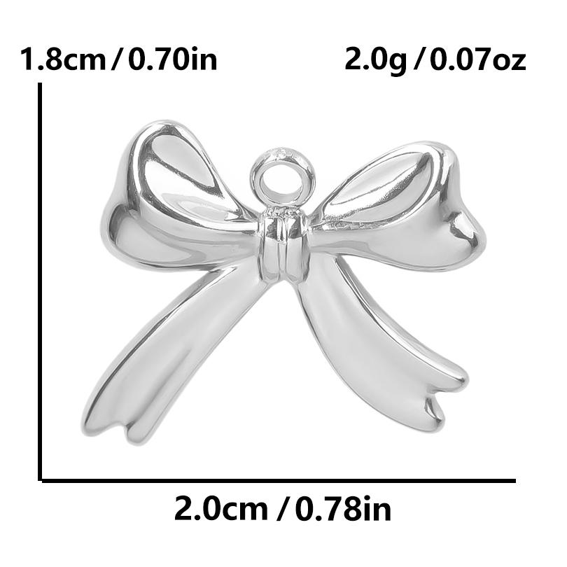 6pcs Breloque Acier Inoxydable Stainless Steel Music Note Flower Charms For Jewelry Making Supplies Heart Pendant Diy Materials