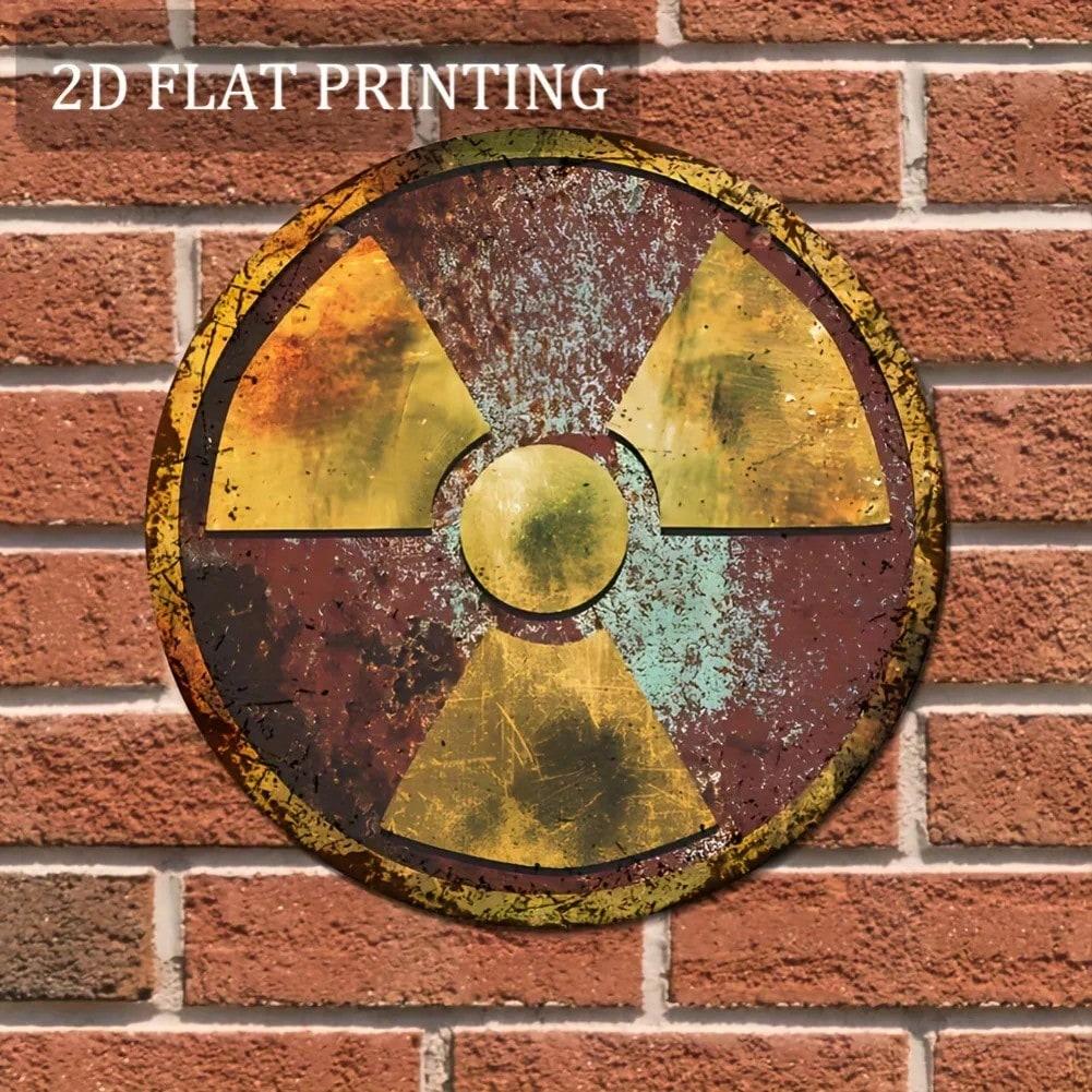 

Radioactive Vintage Metal Tin Sign Wall Art 8x8 Inch Gift Decor 20x20