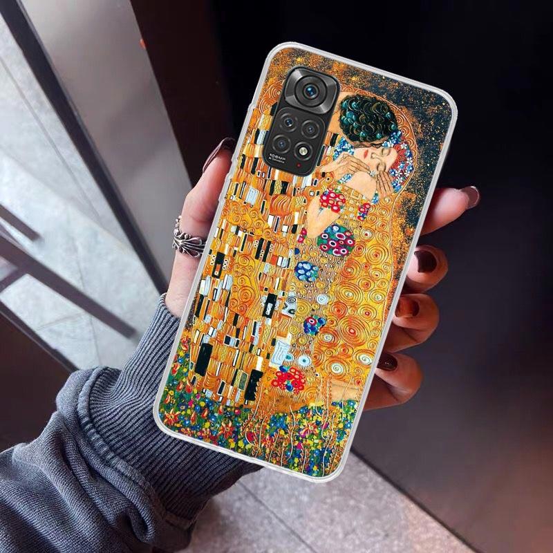 

Kiss by Gustav Klimt Desig Phone Case For Xiaomi Redmi Note 15 14 14S 13 12S 12 Pro Plus 11S 11 10S 10 4G Cover 11E 11T 5G Print Redmi Note 12 4G