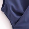 Spring 2025 Women's Pleated Midi Dress - Slim Fit with Waist-Gathering Design