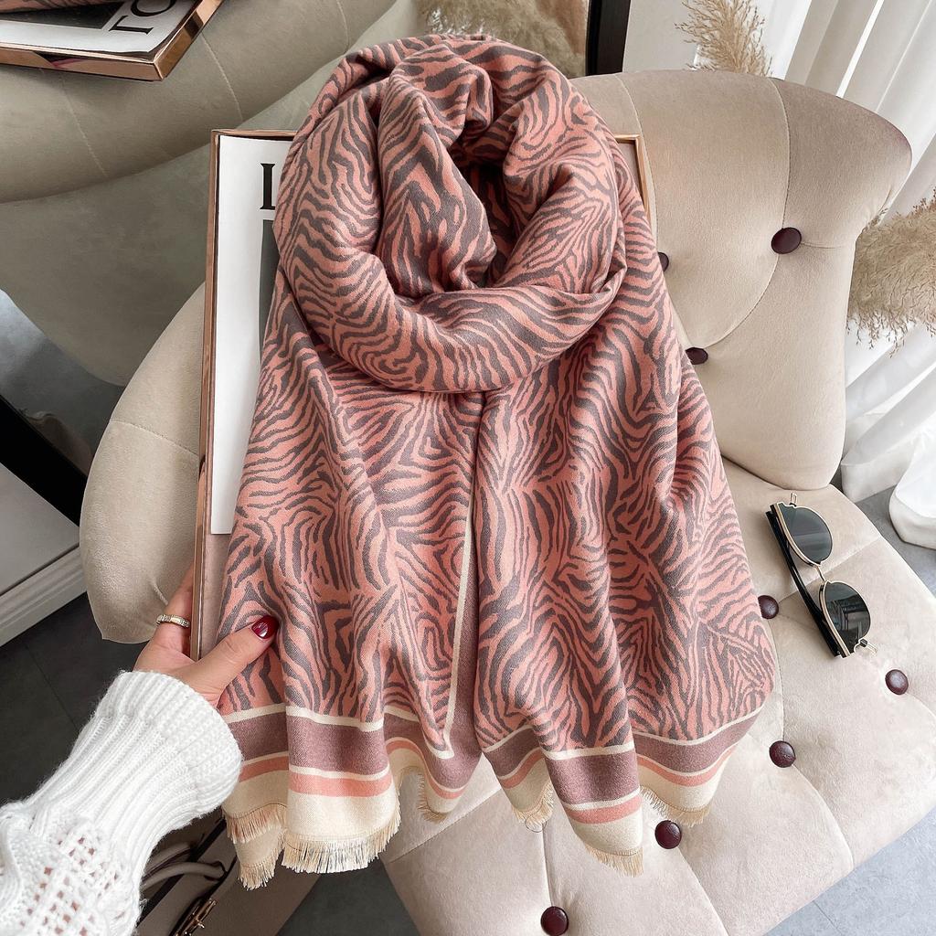 Winter Women's Scarf Luxury Design Double Sided Cashmere Feel Scarf Warm Scarf Shawl