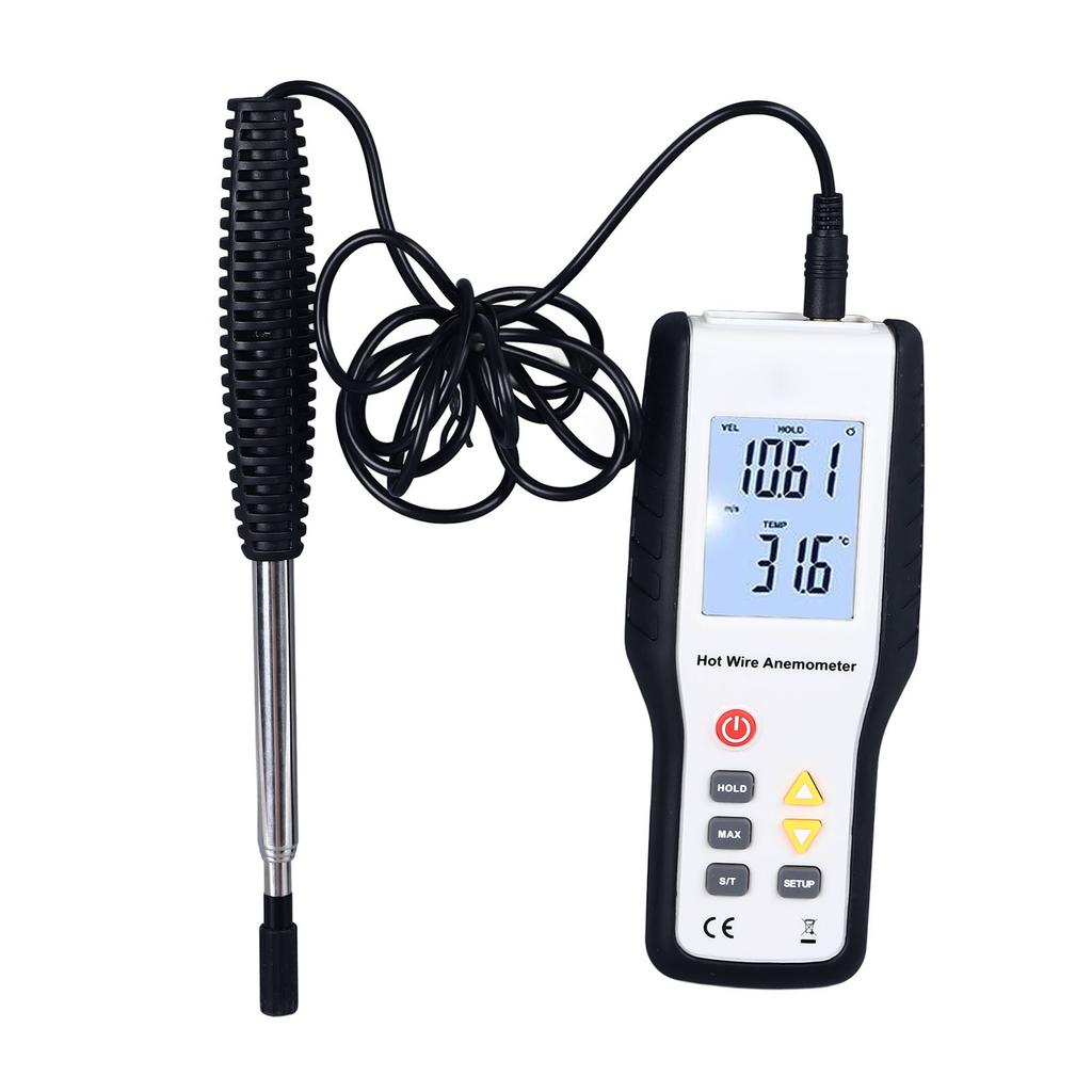 Thermal Anemometer LCD Display High Sensitivity Multifunctional Handheld Wind Speed Meter