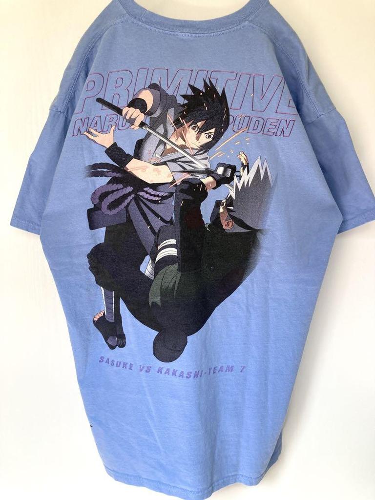 [USED] Naruto Shippuden Sasuke Vs Kakashi Big Print T-Shirt XL