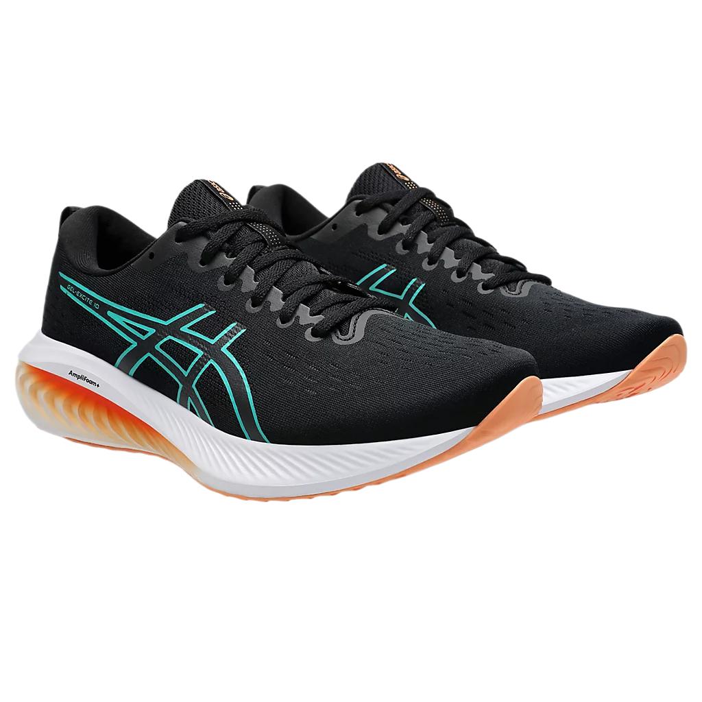 New Asics Gel Excite 10 Black Wave Teal 1011B600-011