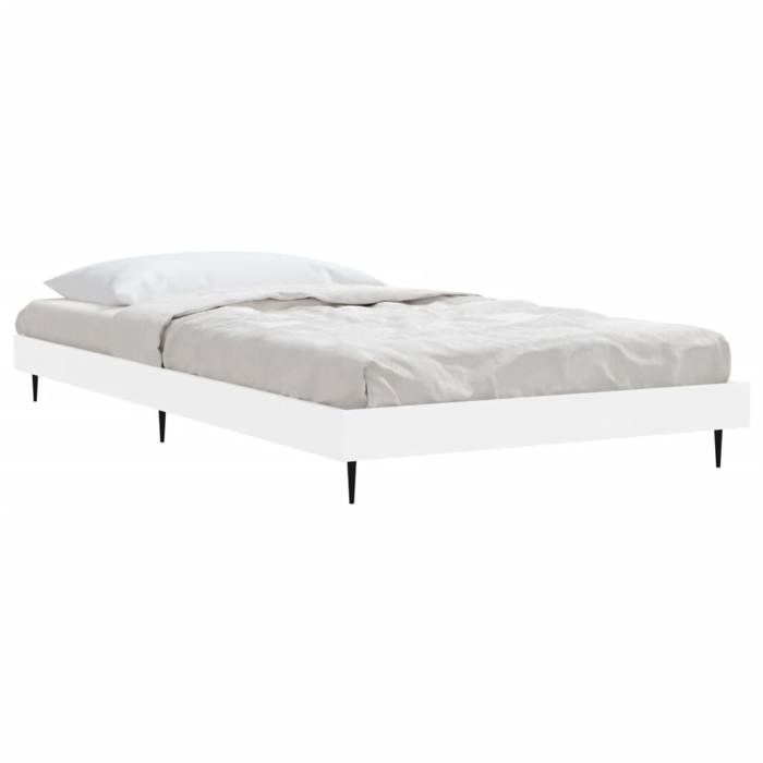 VidaXL Bed Frames White 90x200 Cm Engineered Wood 832269