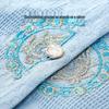 Cotton Seven-Sleeve Round Neck Shirt for Elderly Women