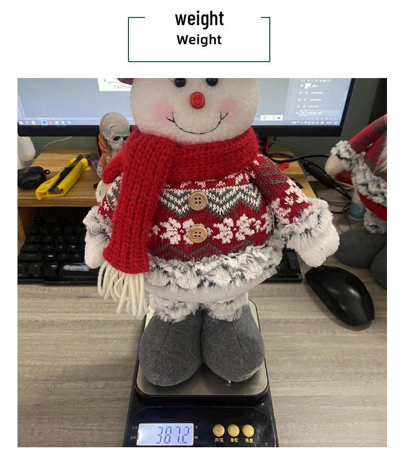 Weihnachten Teleskop Rentier & Weihnachtsmann Fensterdekoration Ornament