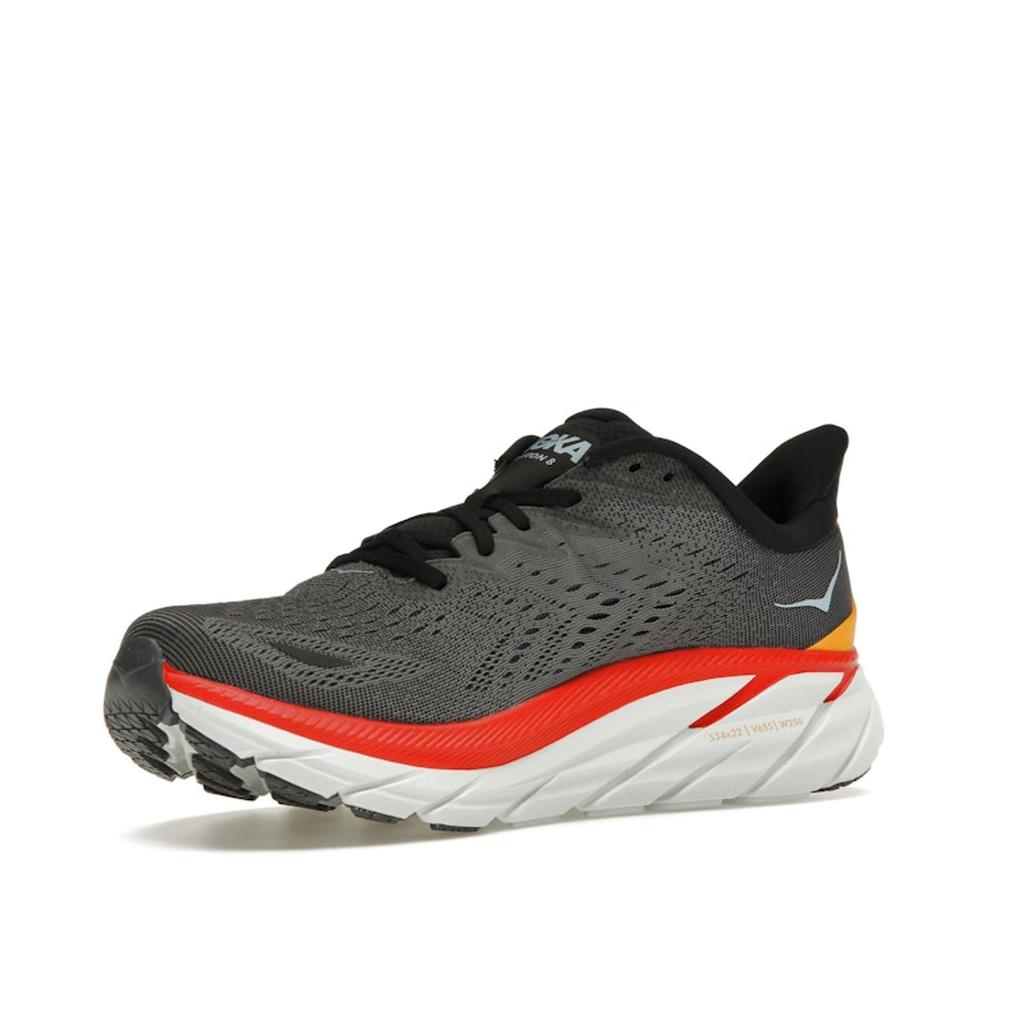 HOKA Clifton 8 Anthracite Castlerock Men Sneakers Grey 1119393-ACTL