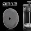 5Pcs Silver Universal French Press Filter Screen 3.6" 304 Stainless Steel French Press Filter Replacement Useful and Professional Coffee Filters
