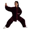 Gold Velvet Tai Chi Clothing for All Adults – Warm, Non-shedding Autumn/Winter Performance and Practice Attire