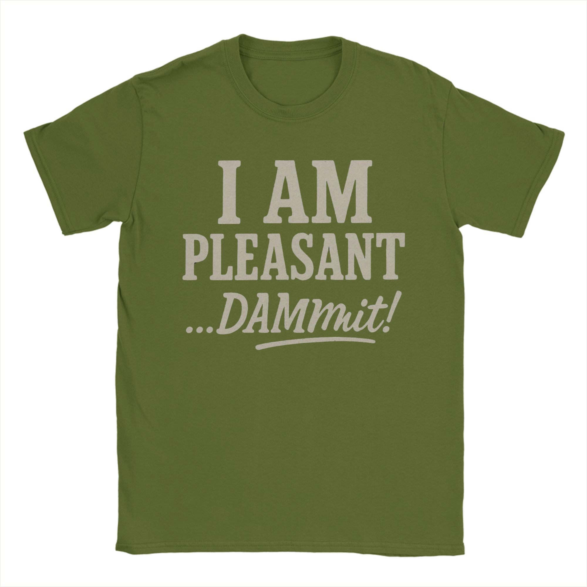

I Am Pleasant Dammit T Shirt Summer Popular T Shirts Couple 100 Cotton O Neck Plus Size Tees Short Sleeve Streetwear Tops 4XL