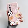 For OPPO Reno 12 Pro Case Cute Bear Cartoon Frog Back Cover Matte Silicone Soft Phone Case For OPPO Reno 12 Reno12 Pro 5G Fundas