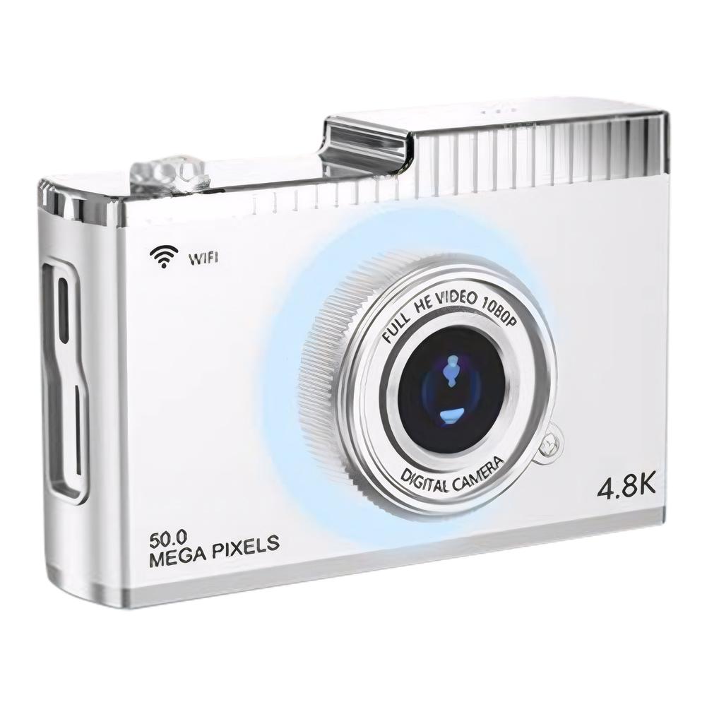 4K FHD 50MP Digital Camera Auto Focus Camera 2.4inch IPS Screen WIFI Vlogging Camera 16X Zoom with Fill Light for Teens Students
