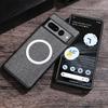 For Google Pixel 8 Pro Magnetic Phone Case Compatible with MagSafe Cloth Texture TPU Cover