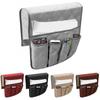 Waterproof TV Remote Control Couch Chair Arm Rest Covers 5 Pockets Sofa Armrest Storage Organizer for Phone Book Magazines