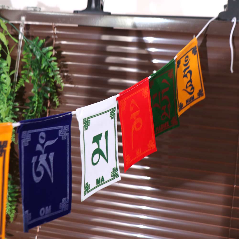 10pcs/string Five Colors Buddhist Ceremony Flag Mini Religious Flags Horse Flag Restaurant