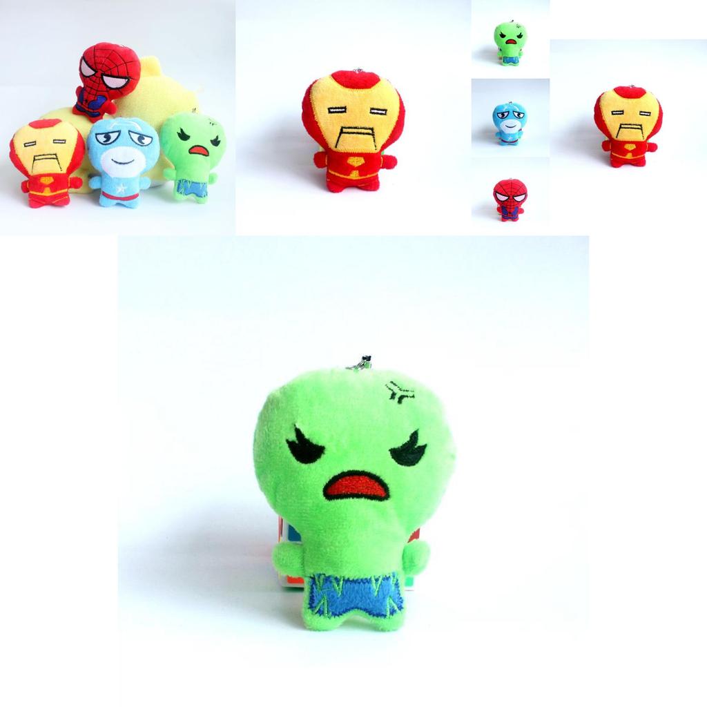 Marvel Avengers Plush Toy Spider-man American Soldier Doll Cute 10cm Collectible Gift