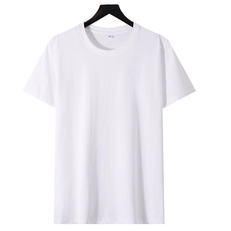 180g Ren Bomull Herr Slim Fit Rundhals Kortärmad T-shirt