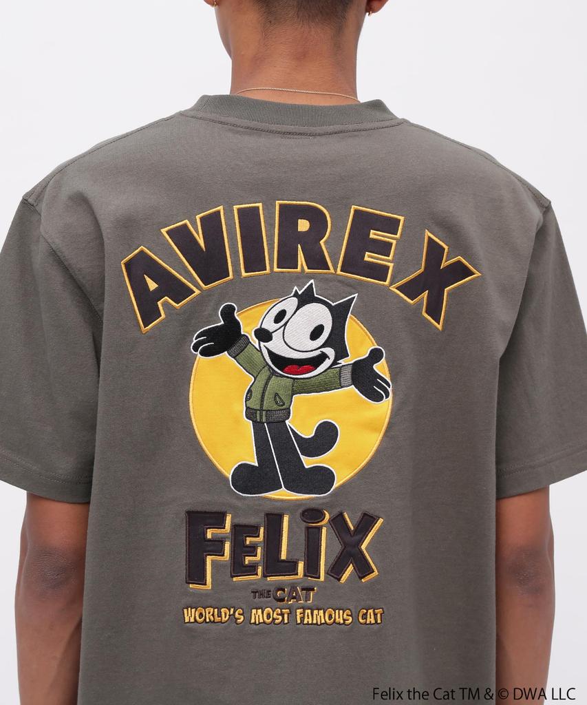 Avirex Felix Embroidery Logo T-Shirt, Men's, XL, 310, Olive, 783-5134035